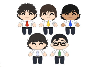 a mock up image of tally hall members as youtooz style plushies